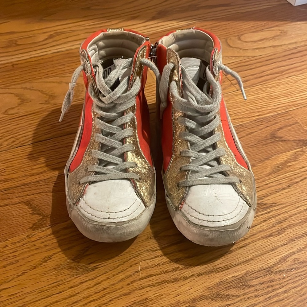 golden goose high top shoes kids